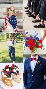 Fourth Of July Inspired Wedding Ideas Patriotic Wedding July 4th Wedding Wedding Themes Summer