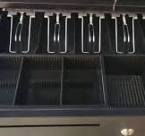 405mm Width 3 Stage Metal Cash Register Money Drawer Cash Box for POS With  5 Biil 6 Coin Cash Tray for Retail and Supermarket