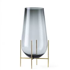 Check spelling or type a new query. Vase Echasse Large Verre Fume Et Laiton H 60 Diam 30 Cm Menu