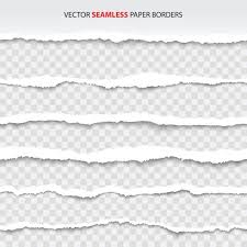 Torn Paper Edges Seamless Horizontally Vector Art Illustration Torn Paper Free Paper Texture Borders For Paper