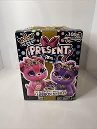 Present Pets Sparkle Princess Puppy Interactive Plush Toy Box Pink Purple |  eBay