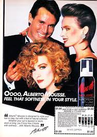Alberto Mousse 1985 Retro Beauty Vintage Hairstyles 1980 S Hair