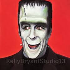 Fred Gwynne as Herman in the Munsters Portrait Art Print