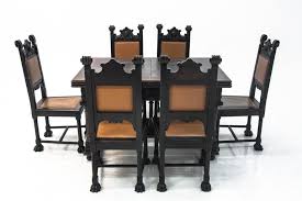 At antique reproduction shop, we specialize in providing a wide selection of antique beautiful original shaped dining tables that work perfect to create that old world. Antique Table With Dining Room Chairs From Circa 1880 In The Renaissance Style For Sale At 1stdibs