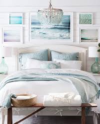 Beach theme pastel bedroom decor ideas with cute beachy wall decor art. 5 Coastal Beach Themed Bedroom Ideas For An Underwater Paradise Feel Spacejoy