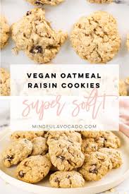 Vegan Oatmeal Raisin Cookies In 2020 Vegan Oatmeal Raisin Cookies Vegan Baking Recipes Vegan Cookies Recipes