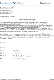 John smith to [authorization actions, example: Sr272b Sirius Contactless Transit Reader Cover Letter Agency Authorization Letter Land Transport Authority