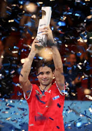David Ferrer Of Spain Holds The Trophy After Winning The Final Match Against Steve Johnson Of The United States At The Tennis Tennis Players Tennis Tournaments