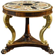 A Regency Parcel Gilt And Specimen Marble Top Rosewood Table From A Unique Collection Of Antique And Mode Rosewood Table Antique Table Fine Antique Furniture
