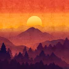 Select from premium sunset pictures of the highest quality. Sunset In The Misty Mountains Painting By Little Bunny Sunshine
