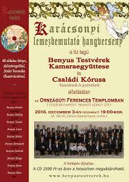 Van egy jó képed karácsonytól? Karacsonyi Enekek 2016 Benyus Testverek Kamaraegyuttese