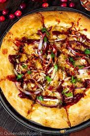 Cranberry Bbq Turkey Pizza Recipe Queenslee Appetit Recipe Turkey Pizza Recipes Bbq Turkey