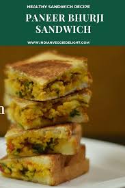 Paneer Bhurji Sandwich Paneer Sandwich Recipe In 2020 Healthy Sandwiches Paneer Sandwich Kids Snack Food