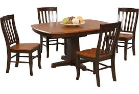 Dining room tables by ashley furniture homestore. Winners Only Santa Fe Chestnut Espresso Ds4257cx Single Pedestal Dining Table Dunk Bright Furniture Dining Tables