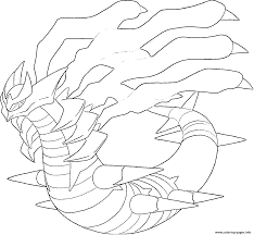 Find more giratina coloring page. Giratina O Platine Generation 4 Coloring Pages Printable
