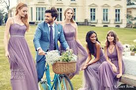 Picturing your bridesmaids in purple? Kelsey Rose 2016 Bridesmaid Dresses Pink Collection Campaign Wedding Inspirasi