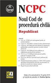 Codul de procedura civila si taxele de timbru ed. Noul Cod De Procedura Civila Republicat Evelina Oprina