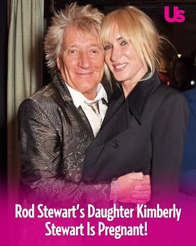 Rod Stewart's daughter Kimberly is expecting her second child! Learn more about her maternity shoot and the sweet story she shared with her 13-year-old daughter Delilah here: bit.ly/4hjPzlz (📸: Getty)