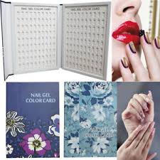 Details About 180 Color Nail Tips Chart Display Book For Nail Art Polish Salon Design Manicure