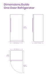 One Door Refrigerator Refrigerator Dimensions Fridge Dimensions Refrigerator Sizes