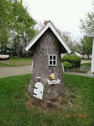 Gnome House From Old Tree Stump Fairy Garden Tree Stump Garden Crafts