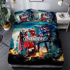 Maybe you would like to learn more about one of these? Buy Ntioyg Marvel Avengers Bedding Set For Boys 3d Man Duvet Cover Full Size Superhero Bedding Comforter Cover Set For Teen And Kids Bed Set 3pc 1duvet Cover 2pillowcases No Comforter Inside
