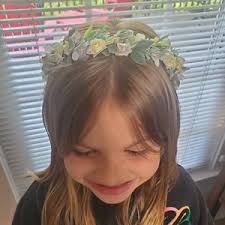 Sage Green Floral Hair Wreath: Bridesmaid Flower Crown