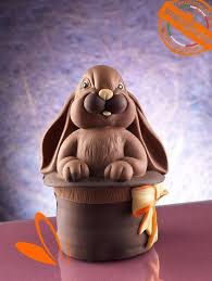 Bunny In The Magic Hat Chocolate Easter Egg Lineaguscio Mold Moule Chocolat Chocolat Paques