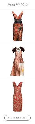 Prada Fw 2016 By Sella103 Liked On Polyvore Featuring Dresses Prada Red Red Dress Red Metallic Dress Metallic Jacquard Dr My Polyvore Finds Prada