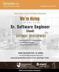 Synapseindia Jobs For Sr Software Engineer Zend Software Engineer Job Business Analyst