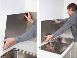 Plaque inox credence sur mesure. Poser Une Credence Alu C Est Facile Et Pas Cher Deco Cool