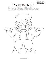 Sans The Skeleton Coloring Page Undertale Cool Coloring Pages Coloring Pages Undertale
