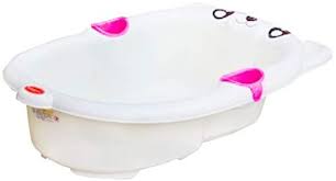 Baby bath sponge infant shower pad anti slip newborn bathtub mat bathing support. Luvlap Bear Baby Bathing Tub Portable 16 Rose Piece Of 1 Buy Online At Best Price In Uae Amazon Ae