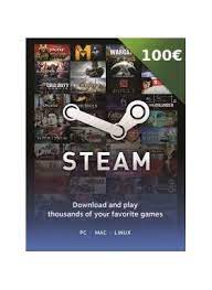 Steam gift card 100 euro. Buy Steam Wallet 100 Euro Card