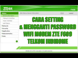 Password router indihome zte / user dan password modem. Cara Setting Dan Mengganti Password Modem Zte F609 Telkom Indihome Terbaru 2018 Youtube