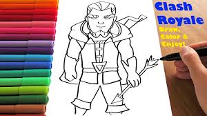 Feb 08, 2020 · as always, the coloring pages are downloadable. Easy Magic Archer Drawing Clash Royale Coloring Page How To Draw And Color Youtube
