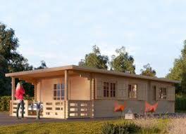 Le Chalet Hymer A Toit Plat 66mm 42m Chalet En Bois Habitable Chalet Bois Chalet De Jardin
