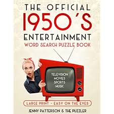 Welcome to our new fun & games section! Buy The Official 1950 S Entertainment Word Search Puzzle Book Large Print Easy On The Eyes Word Puzzles For The Decades Paperback Large Print November 24 2020 Online In Indonesia B08p2c69p3