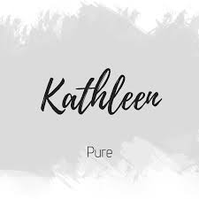 Kathleen Calligraphy Name Aesthetic Names Tatto Name
