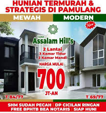 Harrington residence rumah dengan dp mudah dan harga rendah dalam cluster exlusive dengan design menarik, sertifikat hak milik sudah pecah perkavling. Jual Rumah Tangerang Murah Butuh Uang Cepat Pemilik Langsung