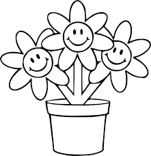 Parents may receive compensation when you click through and purchase from links contained on this website. Nice Three Flower In Pot Cartoon Funny Coloring Page Flower Coloring Pages Free Coloring Pages Flower Drawing