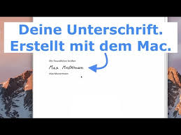 Der formelle klassiker unter den grußworten. Mac Signatur Unterschrift In Dokumente Einfugen So Einfach Geht S Youtube