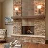 Use a special metal spacer on top of a brick (image 2) to create a gap and place the stone. 1