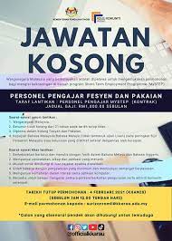 Berikut merupakan maklumat iklan kerja kosong yang ditawarkan oleh majikan terlibat. Jawatan Kosong Kementerian Pengajian Tinggi Kpt Jawatan Kosong 2021