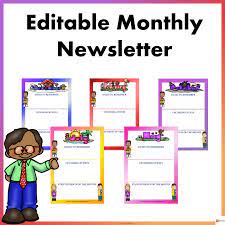 Get all results from across the web. Editable Monthly Newsletter Templates Made By Teachers