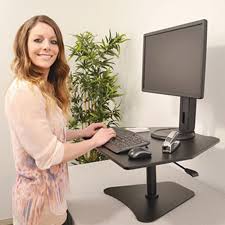 They make moving it around effortless. High Rise Collection Adjustable Stand Up Desk Converter 28 X 23 X 16 3 4 Black Ultimate Office