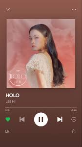 Holo Lee Hi Instagram Music K Pop Music Spotify Music