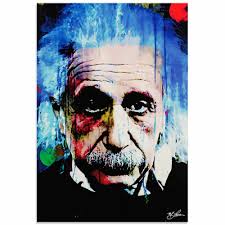 Mark Lewis 'Albert Einstein Questioning Tomorrow' Limited Edition Pop Art  Print