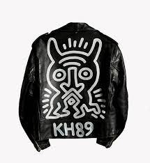 Keith Haring Schott Motorcycle Jacket Painting By Keith Haring Painted Leather Jacket Painting Leather Jackets