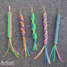 Now separate all 3 strands from each other and select one of the strands to be the top strand. Boondoggle Keychains Diy Tutorial